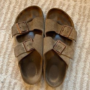 Birkenstock Arizona Suede Leather - Olive